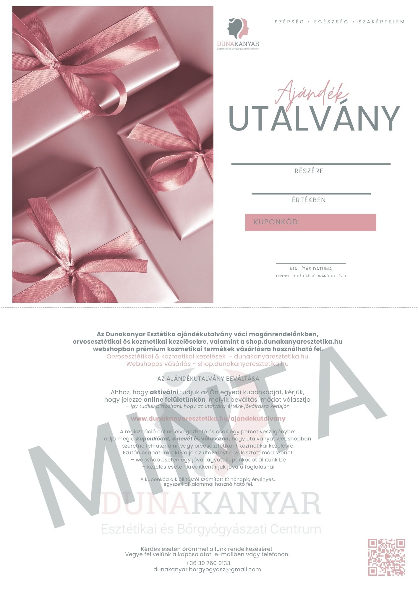 ajÁndÉkutalvÁny – dunakanyar esztétika