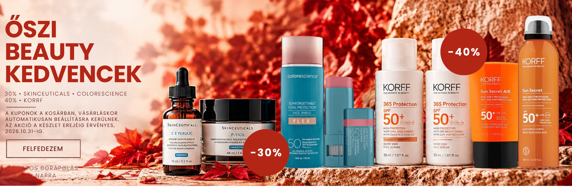 dunakanyar esztétika shop októberi készletkisöprés